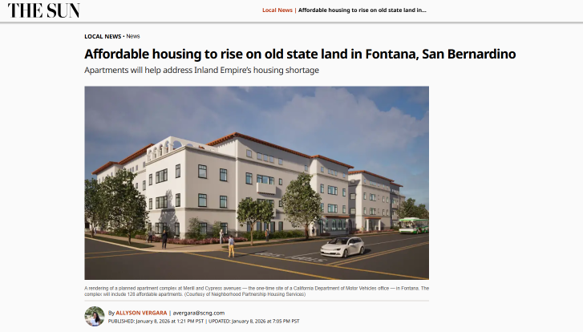 CEDC in the Spotlight: Affordable Housing to Rise on old State Land in Fontana and San Bernardino